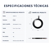Module de commande espagnol intelligent professionnel pour armoire, interrupteur LED à détecteur de mouvement activé par la voix, ultra-plat 6 mm, 12 V CC, 60 W