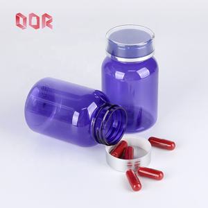 Puce expédition exportateur direct violet forme ronde PET bouteille avec bouchon personnalisable nouveau design pour médecine bonbons enfants cadeau - Product Image 3