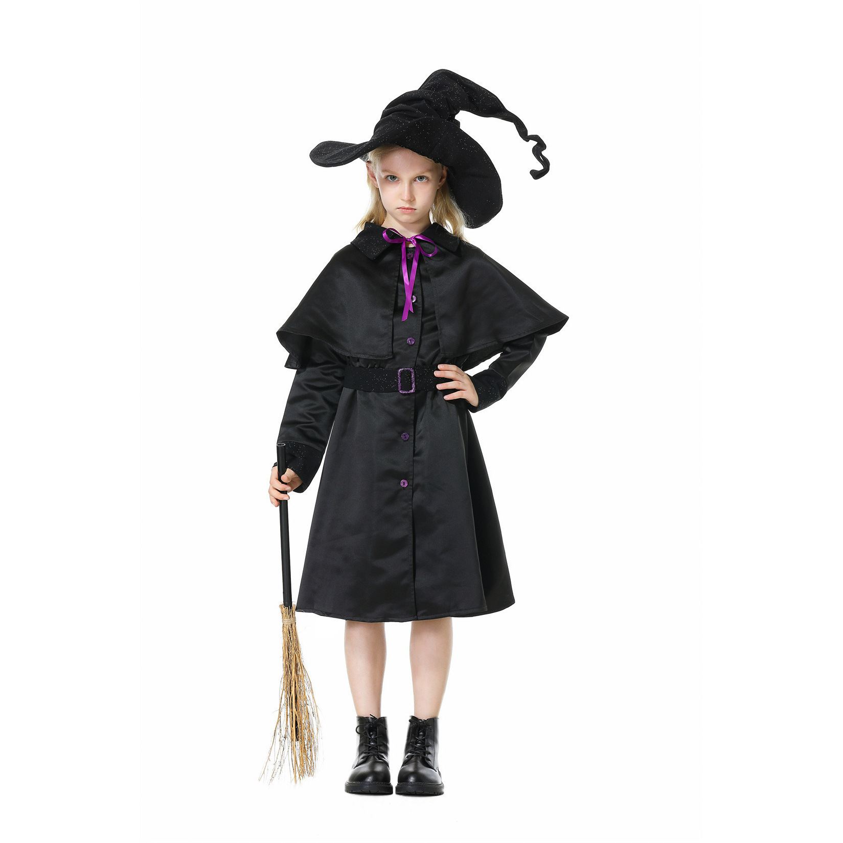 82323 Girls' Dress, Hat, Shawl, Belt