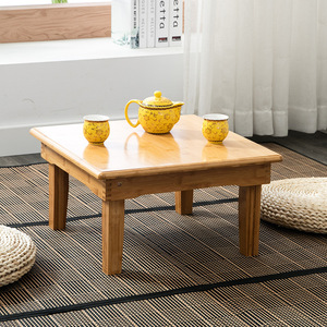 <b>Bamboo</b> Square Coffee <b>Table</b> Japanese Style Low <b>Table</b> For Tatami Room Handmade Small Size - Product Image 3