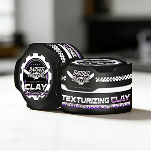BARBERBATTLE CPNP GMPC COA MSDS Texture Boost Volume & Texture Tenue Forte Argile Coiffante pour Hommes Cheveux Marque Privée - Product Image 2