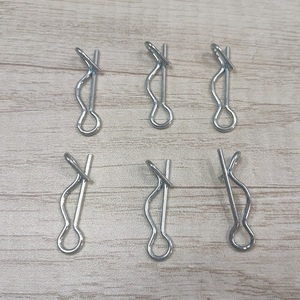 <span class=keywords><strong>Goupille</strong></span> de verrouillage élastique en forme de R de type B OEM goupilles de verrouillage en acier à ressort pour machine à emballer en carton en zinc - Product Image 1