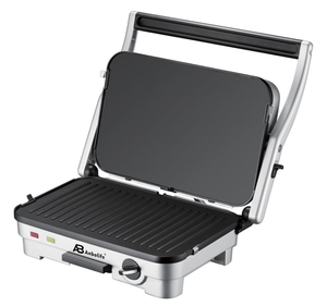 Grill électrique Anbolife à prix avantageux, 4 tranches, 1800W, plaques amovibles double face, antiadhésives, 90° °   &180 °   Grill à sandwichs ouverts - Product Image 1