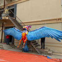 Mascotte gonflable élégante Phénix, oiseau divin, pour la décoration de festivals de musique, spectacle théâtral, accessoire gonflable d'oiseaux anciens