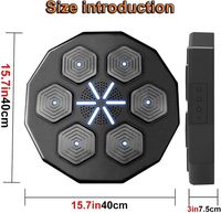 YUNPAO Meilleure vente : Machine de boxe interactive musicale avec cible, sac de frappe en PU pour le fitness, avec son rythmique pour l'entraînement