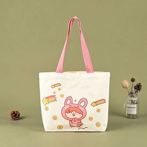 Sac fourre-tout en toile personnalisé avec logo, sac de shopping réutilisable pour femme, impression de logo personnalisé pour entreprise - Product Image 3