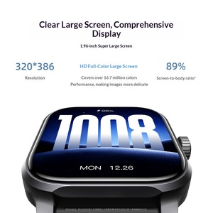 สมาร์ทวอทช์ unisex พร้อมผู้ช่วยเสียง AI รับสายได้ หน้าจอ TFT สี่เหลี่ยม 41-43 มม. กันน้ำ IP68 สายซิลิโคนเจล ตรวจจับการนอนหลับ - Product Image 4