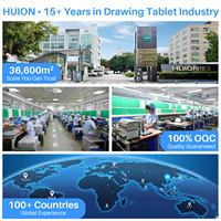 Tablette graphique professionnelle Huion Kamvas Pro 24 (Gen3) 23,8 pouces 16384 niveaux 4K Ultra HD avec écran