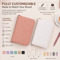 Hongbo 27 couleurs A6 Saffiano Epi cuir fermeture éclair portefeuille organisateur Top vente budget enveloppe chaînes/bracelet anneau liant Type
