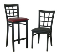 Chaise haute de restaurant Morden pour table de bar tabouret de comptoir en métal et fer revêtement en poudre personnalisé meubles de bar modernes