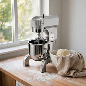Mélangeur à pâte professionnel en acier inoxydable, batteur sur socle <span class=keywords><strong>3</strong></span> vitesses pour pétrir, mélanger et battre les œufs, idéal pour boulangeries et pâtisseries 2026 - Product Image 6