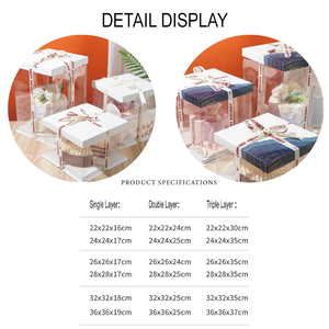 Bán Buôn Tùy Chỉnh Có Thể Gập Lại Vuông Màu Hồng Rõ Ràng Pet Nhựa <span class=keywords><strong>Pop</strong></span> Bánh Hộp Bánh Bao Bì Hộp Với Nắp Cho Đám Cưới Sinh Nhật - Product Image 4