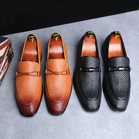 Chaussures Derby en cuir pour hommes, nouvelle collection, à pampilles tissées, antidérapantes, respirantes, élégantes, grandes tailles, pour le bureau, décontractées ou de cérémonie