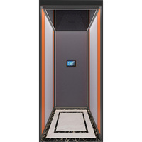 Ascenseur de villa moderne en acier inoxydable avec cabine élégante pour usage résidentiel