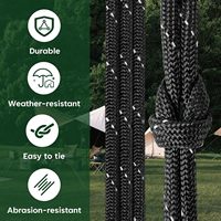 Cordon de parachute en nylon réfléchissant 4 mm 5/32 pouces, type III, 7 brins, 100 pieds, corde utilitaire de survie pour le camping, la randonnée, le bricolage