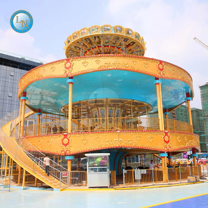Parc <span class=keywords><strong>à</strong></span> thème Fairground Rides Classic Luxury Flying Chair Carrousel Bumper Car 3 in 1 Rides for Sale - Product Image 1