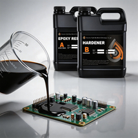 Encapsulation Confidentielle, Dissipation Thermique, Résine Époxy AB Écologique, Isolation Électrique, Construction Autonivelante