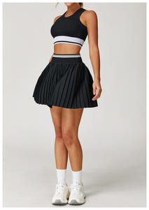 Damen bekleidung Trainings anzug Zweiteiliges Matchhing-Set Tennis rock <span class=keywords><strong>2</strong></span>-teiliges Set Damen Gym Tennis Wear - Product Image 4