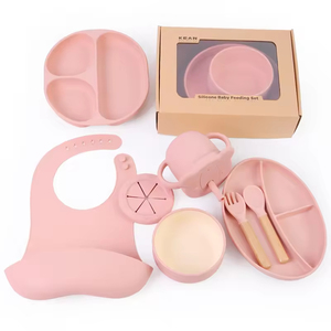 2 in 1 Silikon Lätzchen Löffel Schüssel und Snack Drink Cup Deckel mit Strohhalm für Kinder Baby Geschirr Set Zubehör Fütterung szeit - Product Image 6