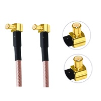 Câble Coaxial RF à faible perte de câble SMA mâle vers Angle droit, MCX mâle avec ligne de connexion rg6 RG178 RG316 15cm 30cm