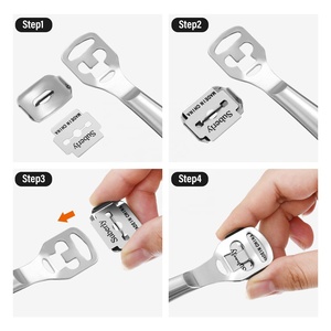 Herramienta para el cuidado <span class=keywords><strong>de</strong></span> los pies y la pedicura, <span class=keywords><strong>cuchillas</strong></span> <span class=keywords><strong>de</strong></span> <span class=keywords><strong>afeitar</strong></span> para eliminar callos y hojas <span class=keywords><strong>de</strong></span> <span class=keywords><strong>afeitar</strong></span> <span class=keywords><strong>de</strong></span> repuesto para un afeitado eficaz <span class=keywords><strong>de</strong></span> callos - Product Image 6