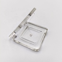 Palette d'ombres à paupières unique avec étui carré mini fard à paupières étui transparent contenant d'emballage de maquillage de luxe