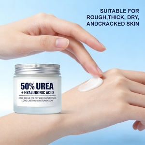 Crème hydratante personnalisée à l'urée et à l'acide hyaluronique, crème pour les pieds à l'urée, crème pour le visage à l'urée et à l'acide salicylique, soin hydratant pour la peau - Product Image 2