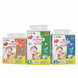 Unihope OEM Culotte-culotte pour tout-petits à <span class=keywords><strong>taille</strong></span> élastique haute, à changement rapide, anti-fuite 3D, respirante, en bambou non tissé, jetable dans les toilettes - Product Image 6