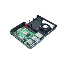 Nueva funda protectora de plástico adecuada para Raspberry Pi 4, negra, blanca, transparente, adecuada para Raspberry Pi 4 Modelo B