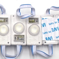 Lampu LED 220V kecerahan tinggi, 1LED, sisi ganda, tanda pencahayaan iklan melingkar Mini tidak teratur IP65 lampu LED dapat diredupkan
