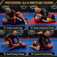 Dummy d'entraînement en cuir microfibre personnalisé pour MMA, Jiu Jitsu, lutte, judo