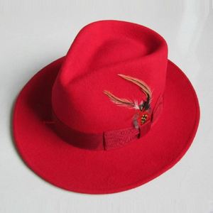 Chapeau Fedora Unisexe en Feutre de Laine Vintage - Large Bord Respirant et Ajustable pour l'Église et l'Usage Quotidien - Product Image 4