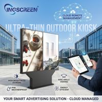 Pantalla Publicitaria Exterior Android Ultra Delgada Anticorrosión INGSCREEN con Software CMS, Soporte WiFi 5G y Control Remoto