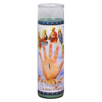 Vente en gros d'usine, pot en verre de 16 oz, activités religieuses créatives, bougie d'église, bougie de Noël de 7 jours, bougie de prière, récipients en verre