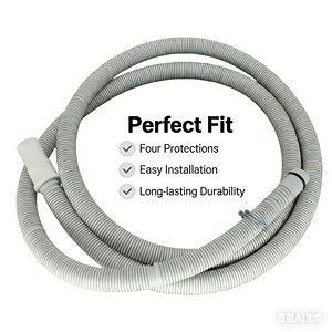 Tuyau de vidange flexible pour <span class=keywords><strong>lave</strong></span>-<span class=keywords><strong>vaisselle</strong></span> 668114, pièce de rechange résistante à la corrosion et anti-fuite - Product Image 2