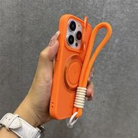 Coque pour iPhone 16 Pro Max, iPhone 17 avec sangle, 14 aimants, 13 avancés, 12 support d'objectif, Coque 11