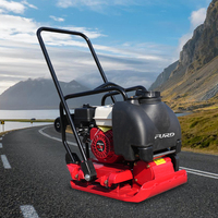 Compacteur de plaques vibrant mini portable, moteur à essence 5,4 CV pour la construction routière
