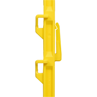 Kunststof afrasteringspaal 106,5 cm PP UV-bestendig elektrisch afrasteringspaal met 8 draadhouders