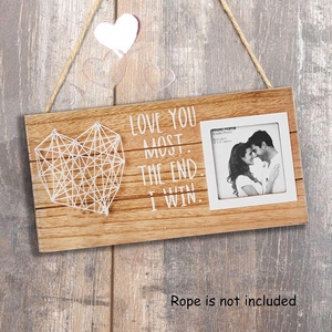 <span class=keywords><strong>Cadre</strong></span> <span class=keywords><strong>Photo</strong></span> en bois 4x6 romantique fait à la main cadeau de fiançailles de mariage pour petit ami et petite amie pour les Couples - Product Image 5