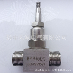 Vanne à aiguille J23W-64P DN8 en acier inoxydable 304 à passage direct pour eau basse pression - Product Image 4