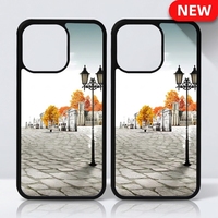 Coques hybrides 2D en TPU et PC vierges pour sublimation avec plaque en aluminium pour iPhone 17, 16, 15 – Impression photo personnalisée DIY