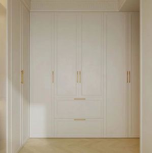 Armario de Almacenamiento de Ropa para Guardarropa, Estilo Francés Crema - Product Image 6