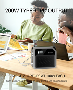 Station d'alimentation portable <span class=keywords><strong>Necespow</strong></span> 200W 280W 72000mAh 270Wh à charge rapide, batteries lithium-ion, générateur solaire - Product Image 6