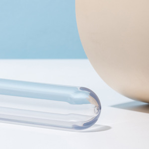 Préforme de bouteille soufflée en plastique PET transparente semi-transparente de couleur unie de 28 mm, 75 g, pour gel douche/shampoing - Product Image 3