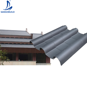 Tejas Tradicionales para Techos, Materiales de Construcción, Techo de Plástico Estilo Chino Antiguo, Tejas Doradas - Product Image 4