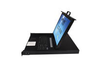 Conmutador KVM LCD Modular de 19 Pulgadas y 8 Puertos, Consola KVM LCD de 19 Pulgadas con 8 Puertos VGA para Montaje en Rack, Conmutador KVM con Control Remoto Automático
