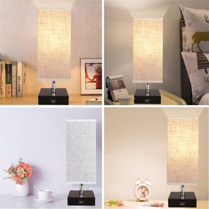 Modern Simple Nordic Design Iron Body Dimmable <strong>Neutral</strong> White Light 2 USB Ports Bedside Table <strong>Lamp</strong> for Bedroom Use - Product Image 6