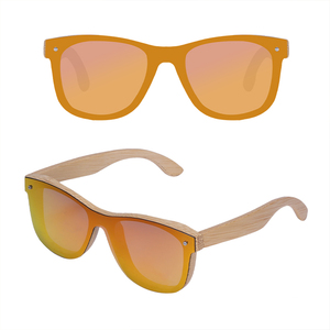 Gafas de Sol de Madera de Bambú con Espejo Polarizado Personalizadas, Gran Venta 2023, Tendencia Unisex - Product Image 1