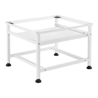 Gain d'espace accessoires de machine à laver blanchisserie support debout réglable en métal avec étagère coulissante