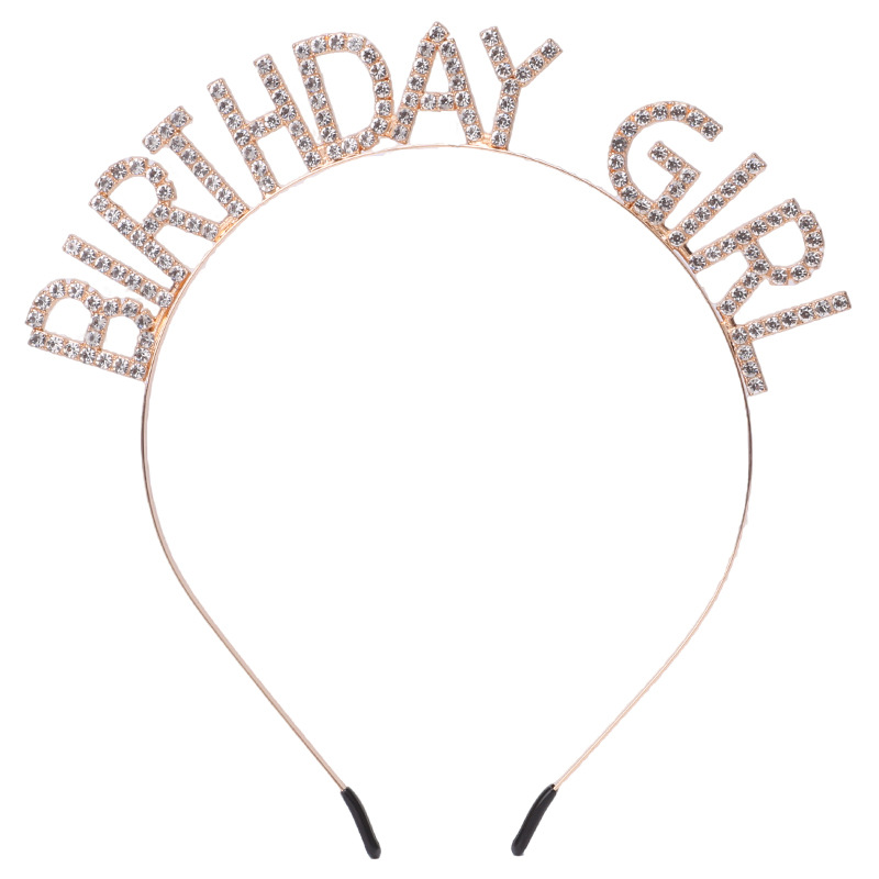 Or Joyeux anniversaire fille or